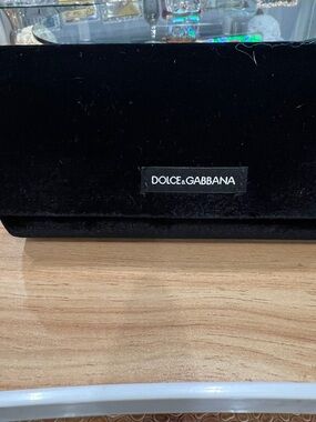 Dolce & Gabbana Black Velvet Eyewear Case
